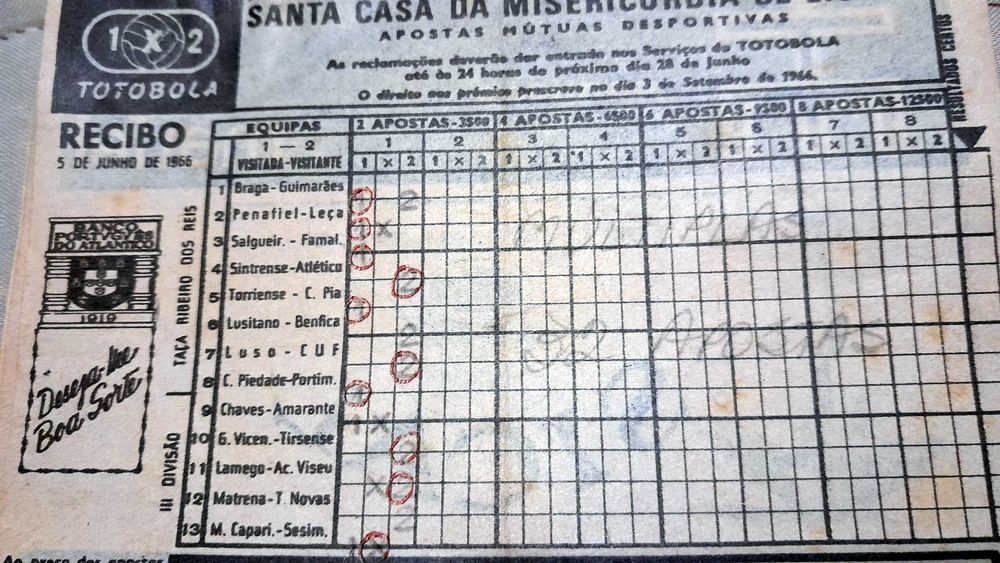 Totobola para colecionadores