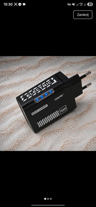 Czarna szybkoładujaca kostka 240w 5w1