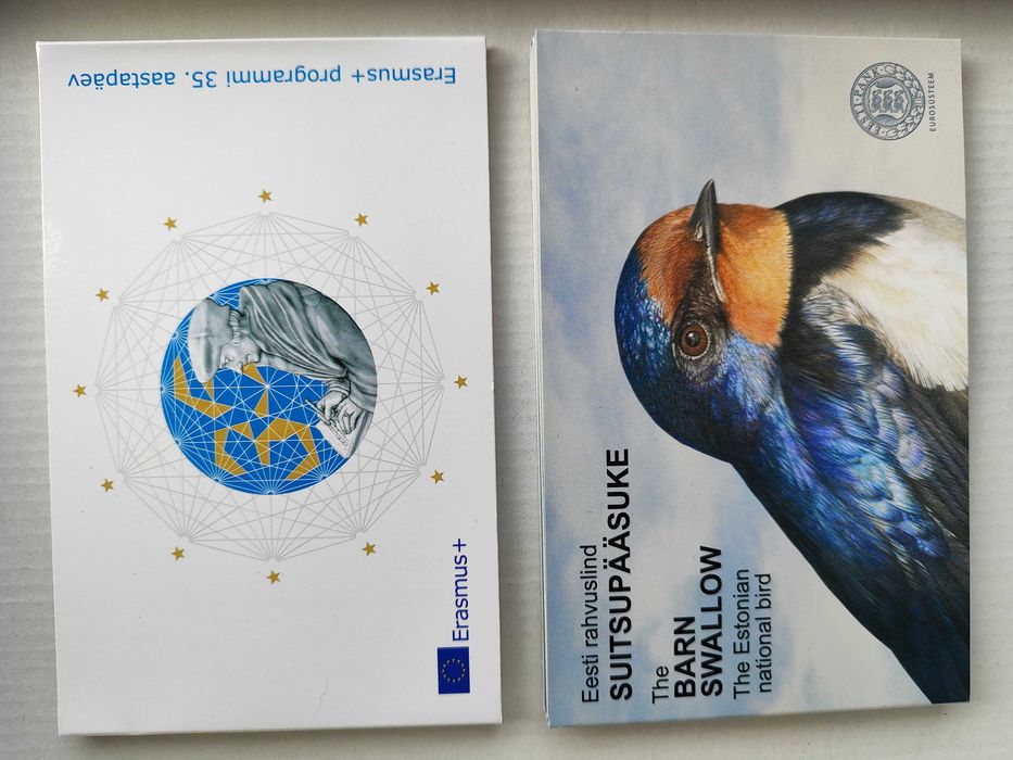 Moedas comemorativas de 2€ BNC da Estónia - várias diferentes