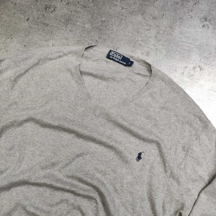MĘSKI Sweter Elegancki PREMIUM Bawełna Małe Logo Haft Ralph Lauren