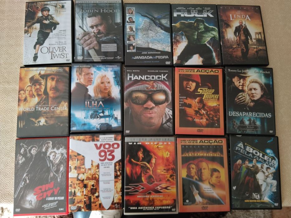 DVDs vários filmes  5 € cada