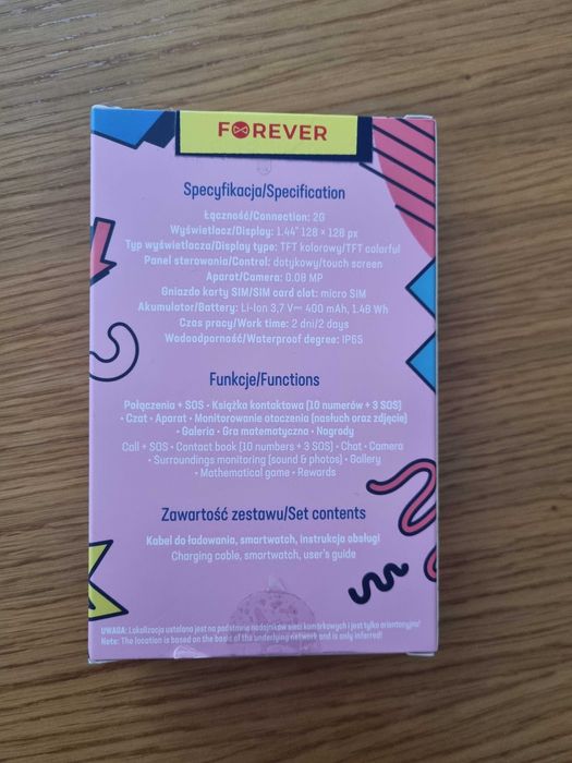 NOWY smartwatch z aparatem FOREVER KIDS