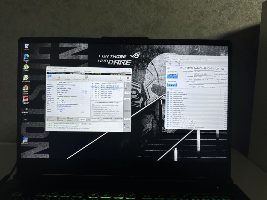 KingStone 500GB / 99% / SSD NVMe M2 / Гарантия 30д.