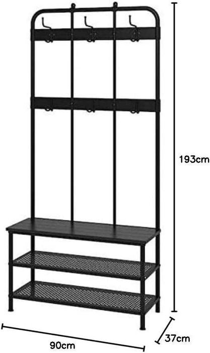 Ikea PINNIG Cabide com banco e sapateira