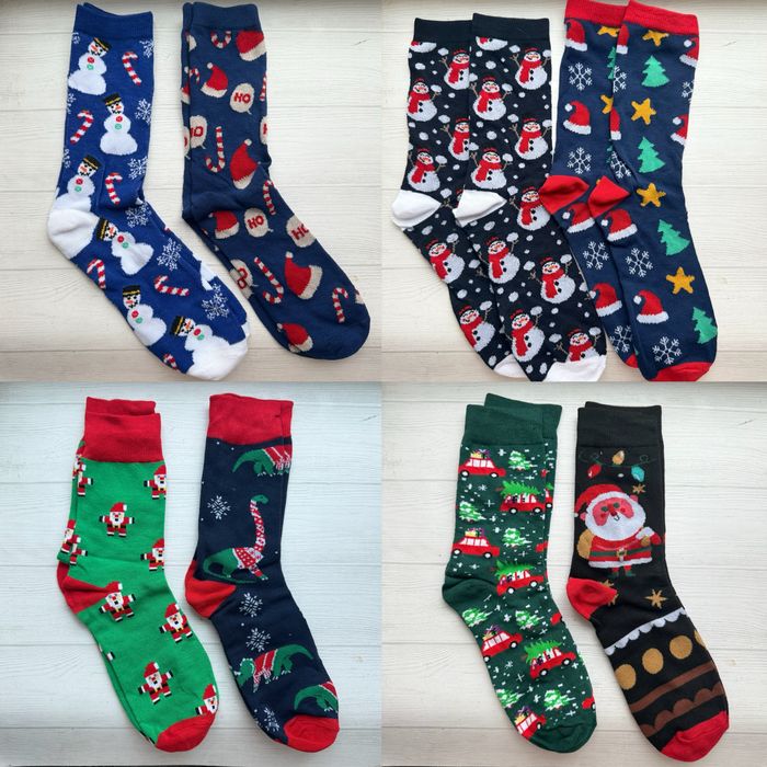 Набір - 2 шт. Новорічні зимові чоловічі шкарпетки (41-45 розмір)