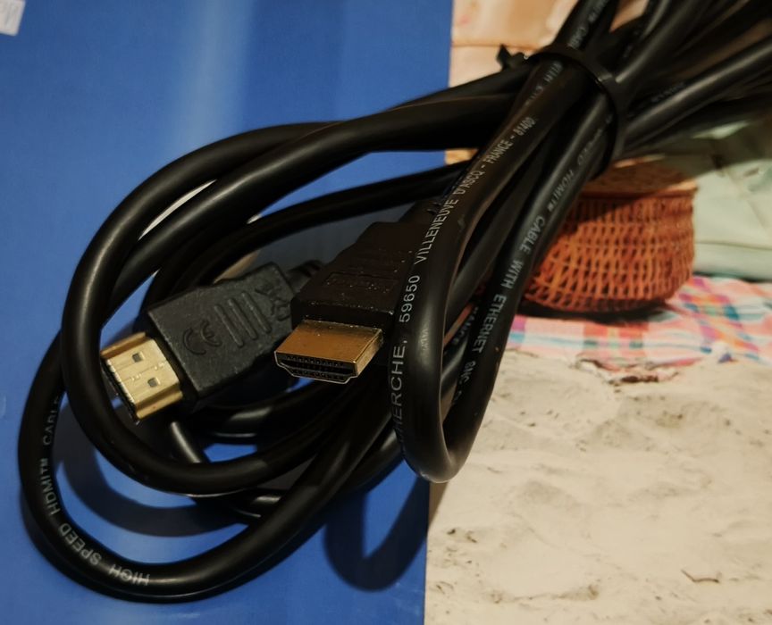 Kabel przewód HDMI - HDMI 3 metry Conotech UTP LAN kat. 5e 3m - 2 szt.