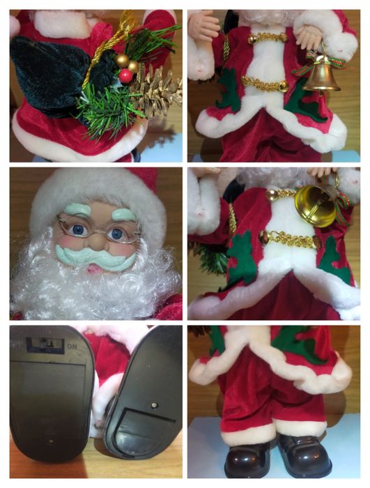 Винтажный Санта Клаус разговаривающий,поющий и танцующий