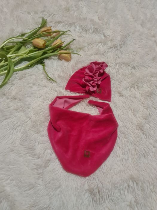 Zestaw * Zyzio&Zuzia * czapka/turban i chusta