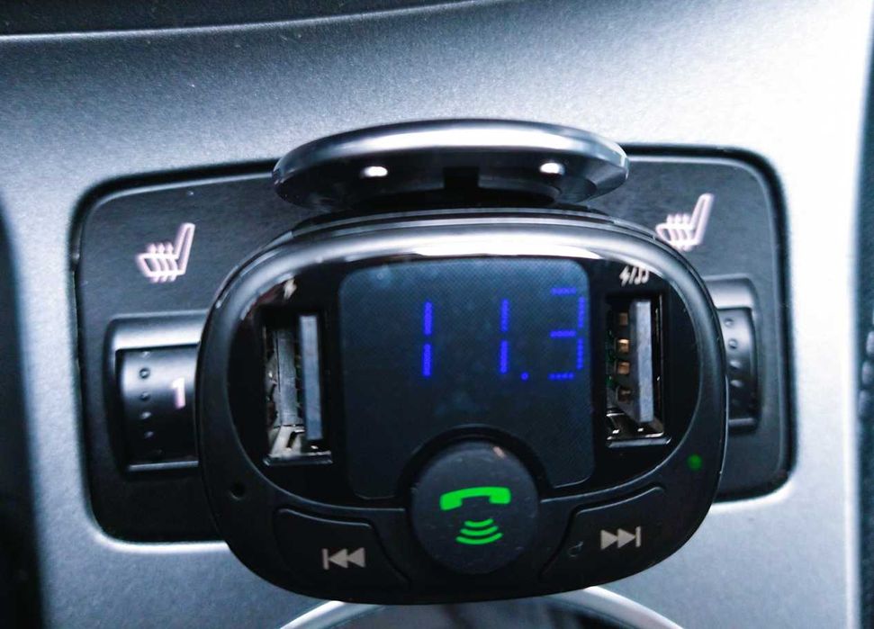 Модулятор в автомобіль фм-трансмітер Baseus блютуз mp-3