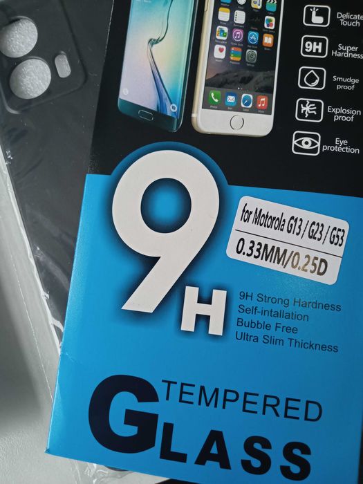 Szkło hartowane + etui do Motorola G53