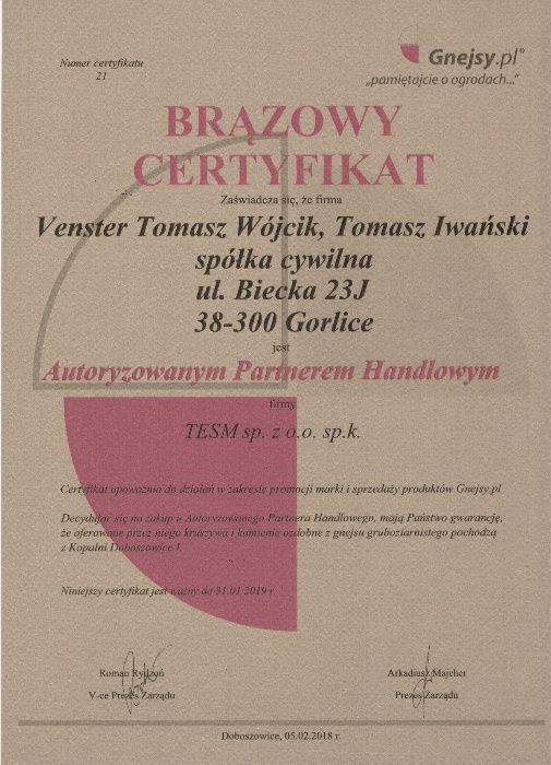 Kamień do gabionów - gnejs, kora kamienna 63-250 mm