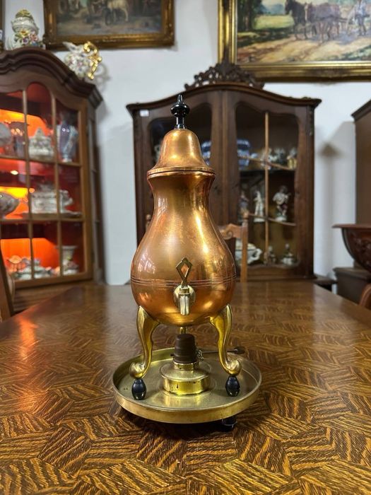 Антикварний чайник з підігрівом спиртова грілка кофейник набір 7904