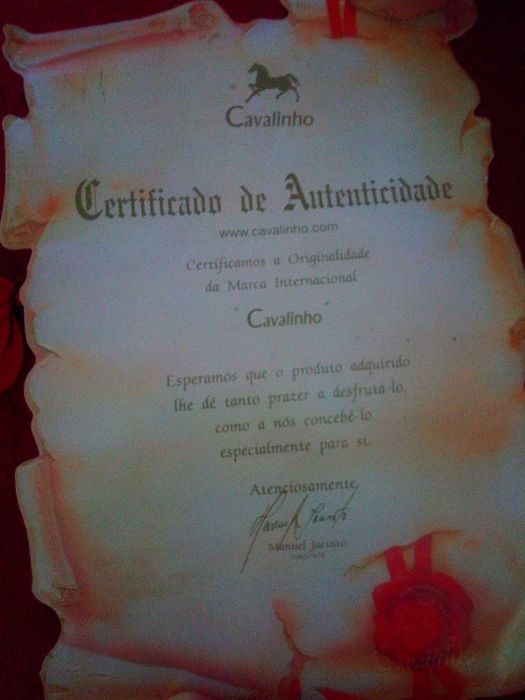 Mala cavalinho com certificado