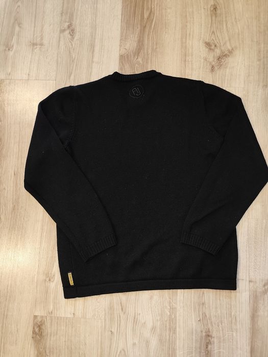 Oryginalny sweter Armani Jeans czarny bawełniany rozmiar M