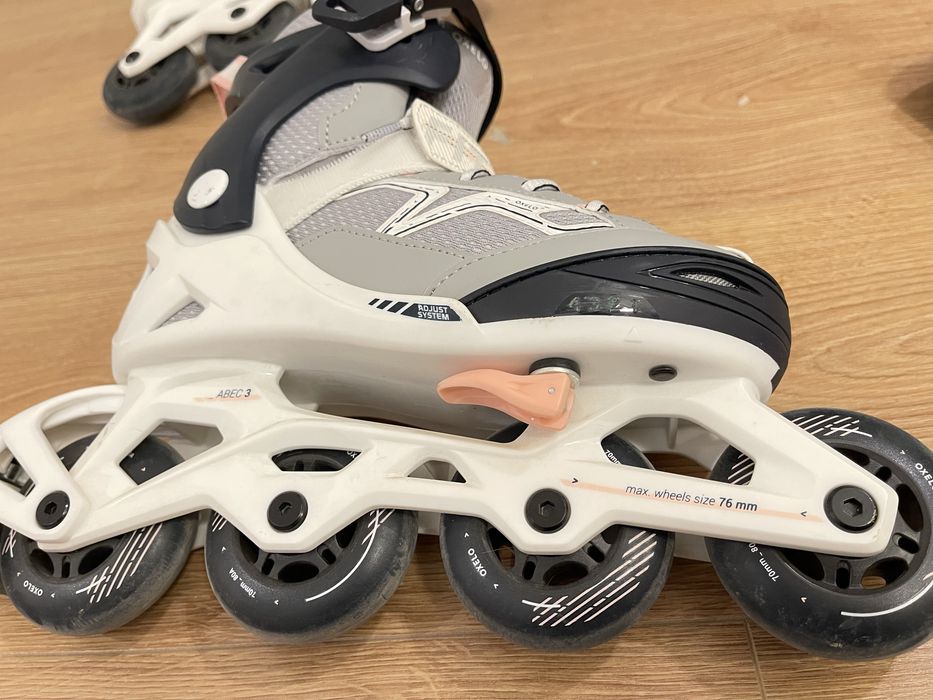 Patins em linha, saco, capacete e proteções Oxelo