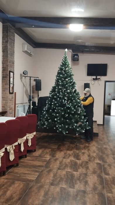 Ялинка штучна ПВХ КАРПАТСЬКА СНІЖНА# Ель, Елка, Ёлка искусственная.