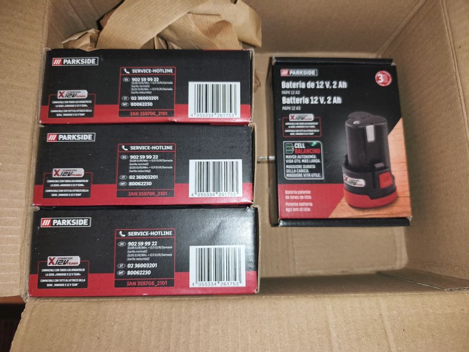 Baterias Parkside 12V 2Ah