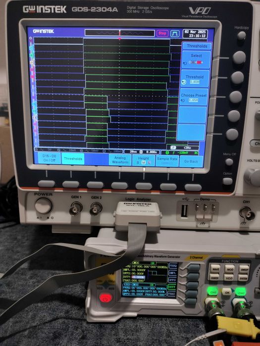 Moduł analizatora logicznego GW Instek DS2-16LA (16 kanałów, 200MHz)