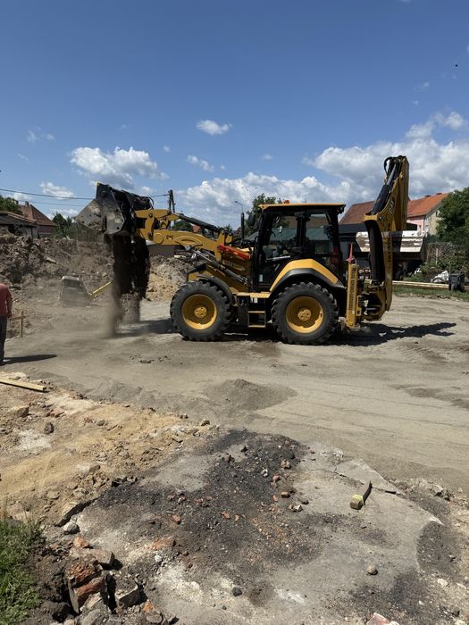 Usługi koparko ładowarka cat444prace,roboty ziemne załadunek,niwelacja