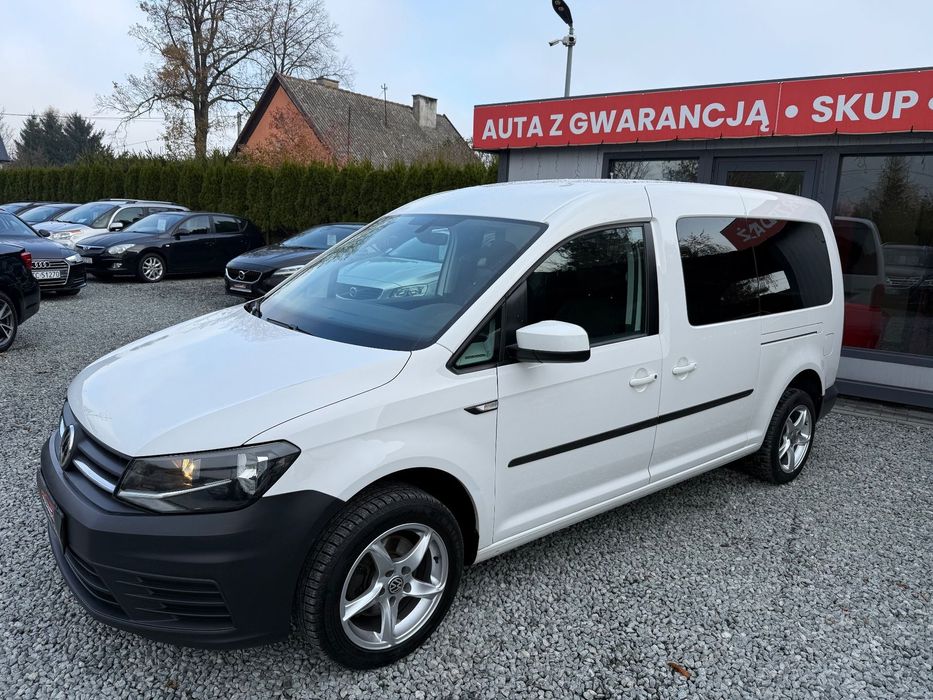 Volkswagen Caddy Long 5 osobowy, Alufelgi Klima Podgrzewane fotele LONG