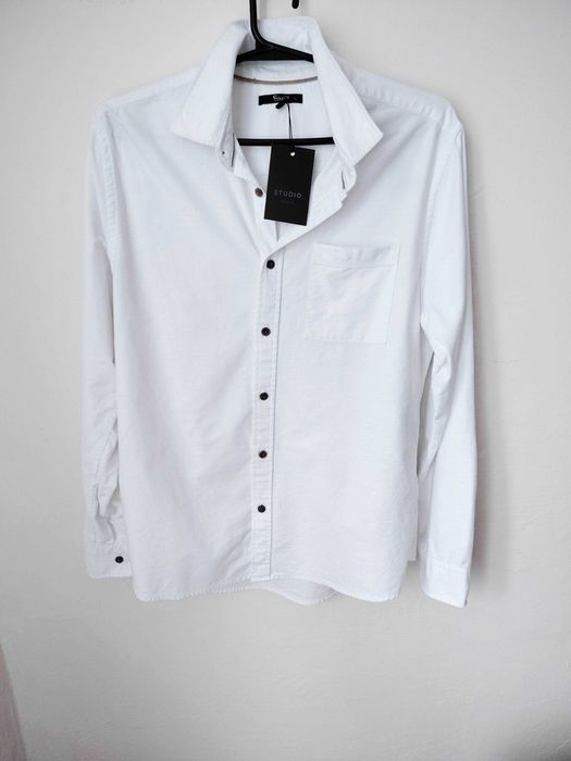 Сорочка жіноча біла Бавовна Colin's Вільна рубашка щільна