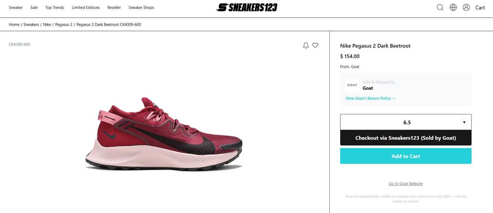 Кроссовки Nike Pegasus Trail 2 Desert Berry, оригинал