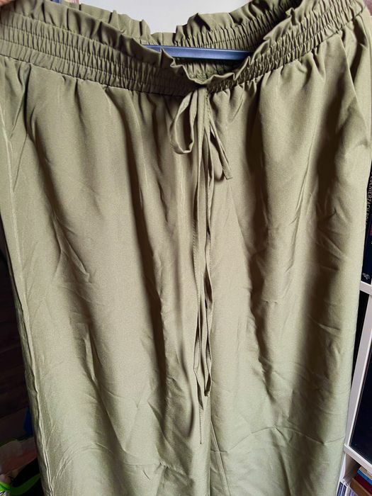 Szerokie spodnie Khaki