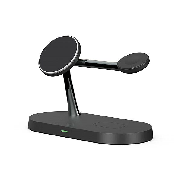 Ładowarka Tech-Protect A12 indukcyjna 3w1 MagSafe na smartfon / słucha