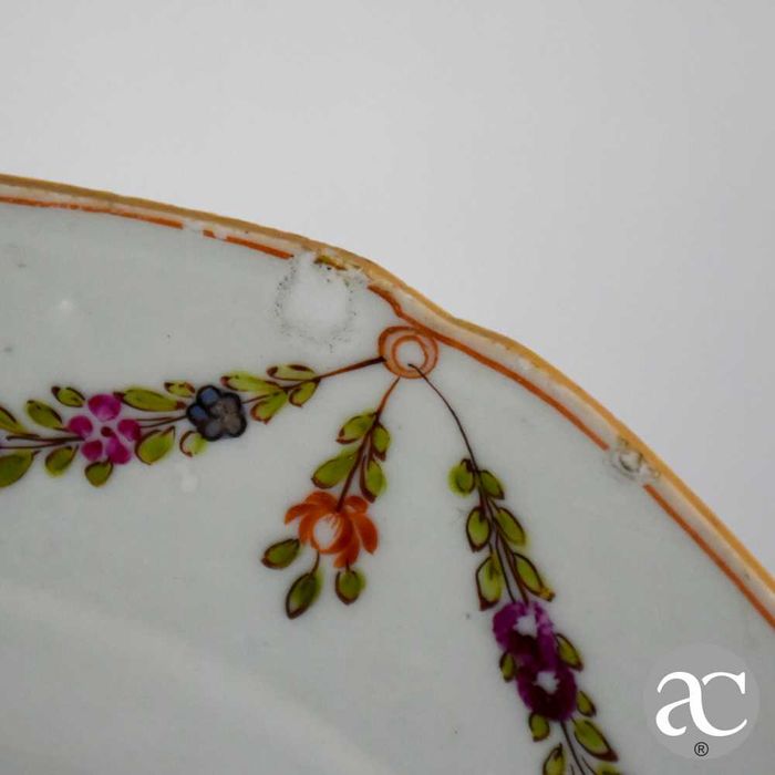 Prato octogonal, Família Rosa, Período Qianlong, séc. XVIII