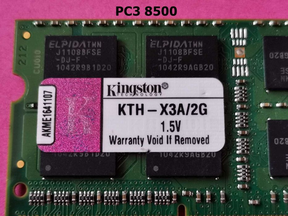 DDR3 2GB KingSton 8500  1066