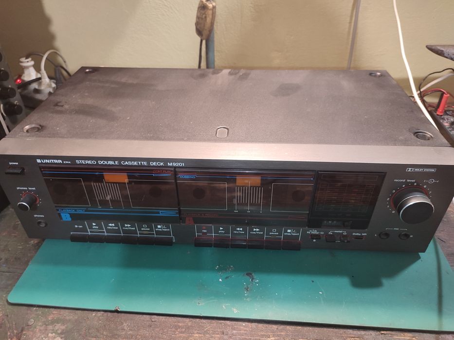 Magnetofon dwukasetowy deck m9201