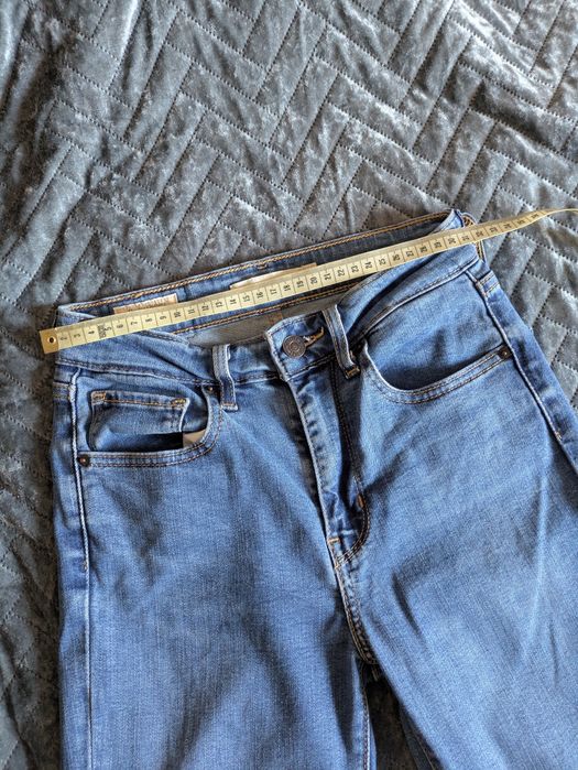 Spodnie jeansy Levi's 721 High Rise Skinny rozmiar 24x30 W24 L30