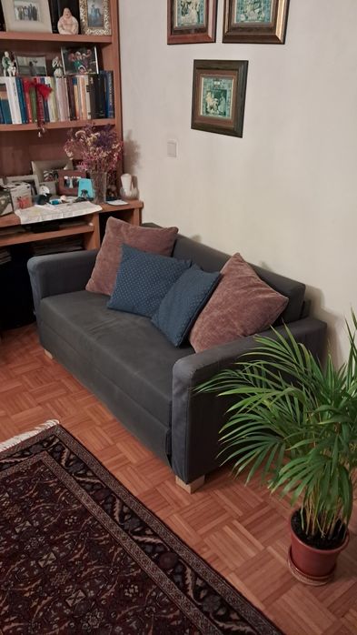 Sofá Cama Azul Escuro