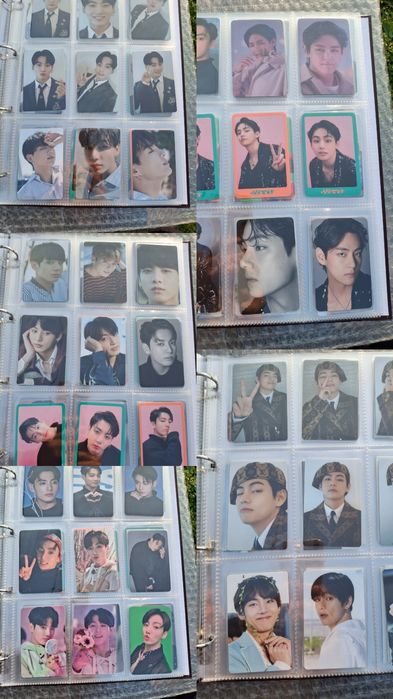 Офіційні картки дайкон Чонгука і Техьона, бтс