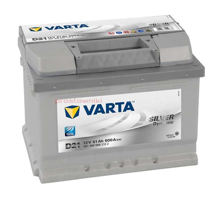 Akumulator VARTA SILVER 61Ah 600A D21 Południowa 25A