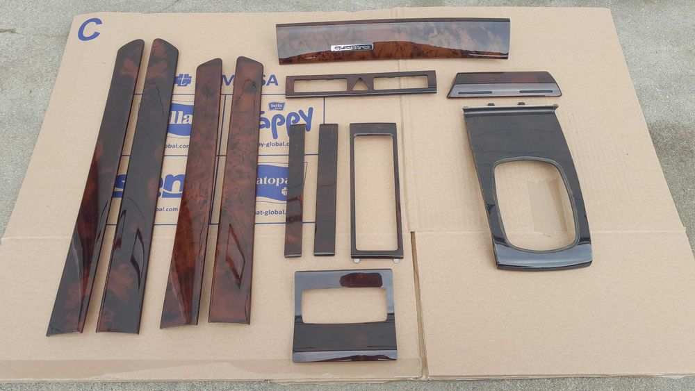 Dekory drewniane ciemne drewno drzewo listwy ozdobne AUDI A6 C5 S6 C5