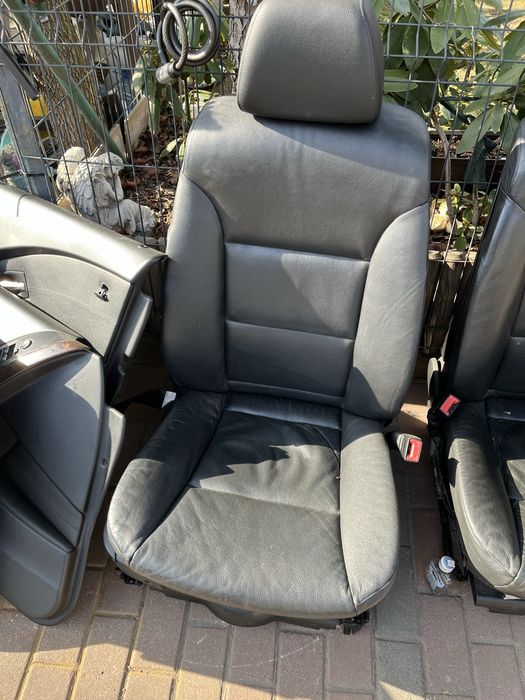 Bmw e61 fotele komplet skora grzane z boczkami europa