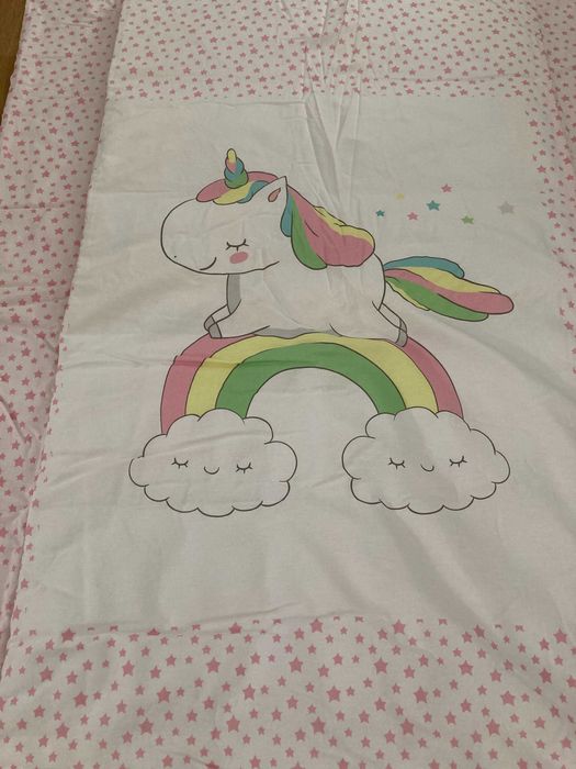 Resguardo+edredom+capa de edredom de berço impecável