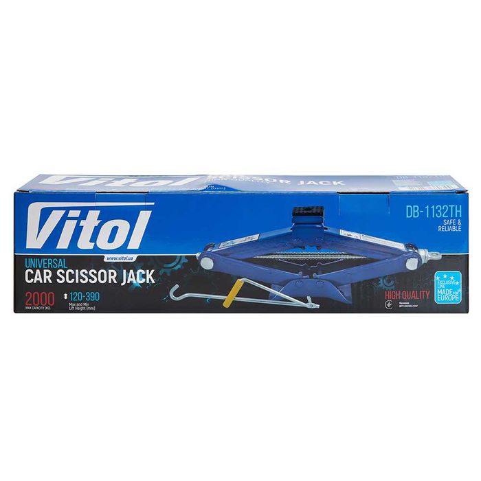 Домкрат гвинтовий 2 т ST-113/гумовий упор  120-390мм