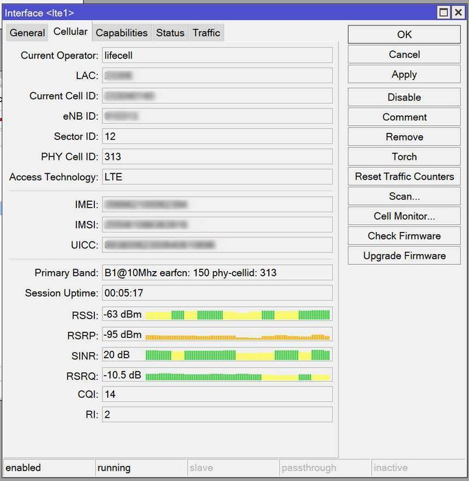 Точка доступу MikroTik SXT LTE kit RBSXTR&R11e-LTE