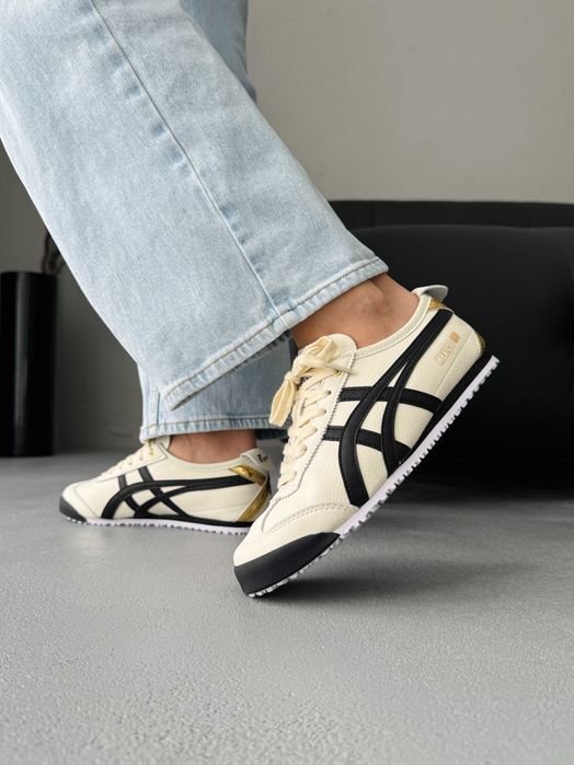 Кросівки Asics Onitsuka Tiger Mexico Black/Beige premium | Кроссовки Асикс жіночі