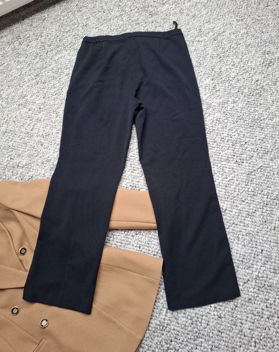 Granatowe spodnie materiałowe M 38 M&S  Collection  jak nowe