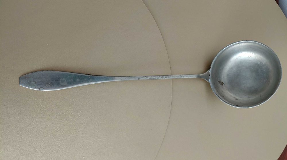 Przedwojenna Chochla do Zupy FRAGET – Alpaka / BM Sygnowana JF Antyk
