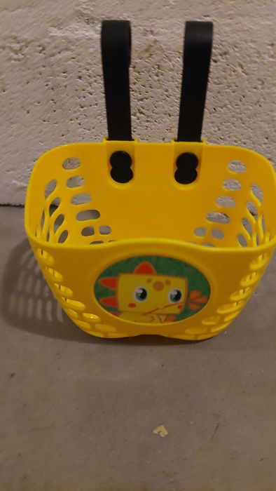 Cesto para Bicicleta de Criança Amarelo