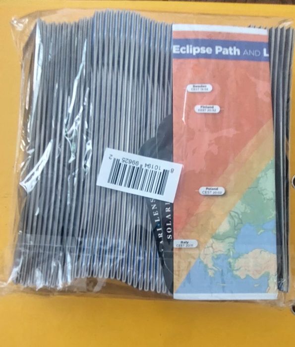 Óculos Eclipse Certificação Médica ISO12312-2