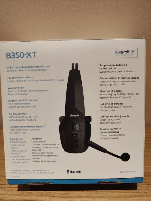 Zestaw słuchawka z mikrofonem Jabra BlueParrott B350-XT na Bluetooth