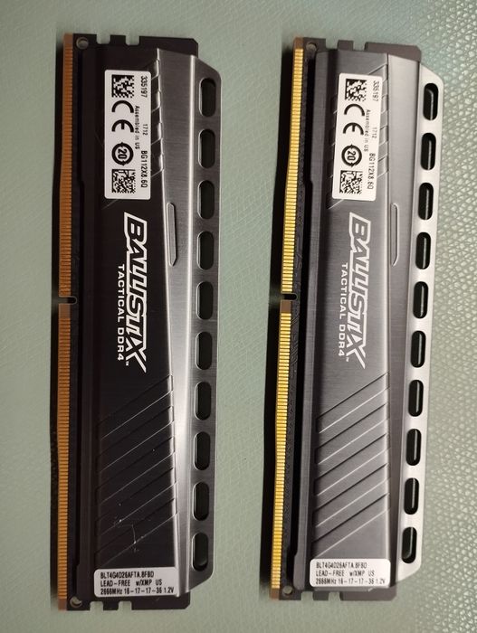 Balistix Tactical 2x 4GB 2666 MHz DDR4