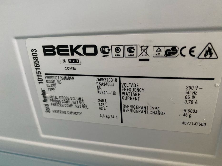 Lodówka Beko 3 szuflady