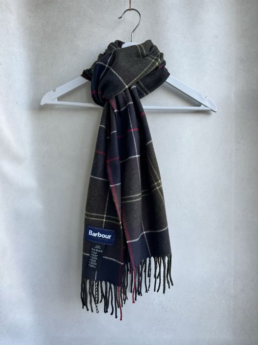 Шарф Barbour мужской к клетку оригинал. Чоловічий шарф Barbour в клітинку оригінал