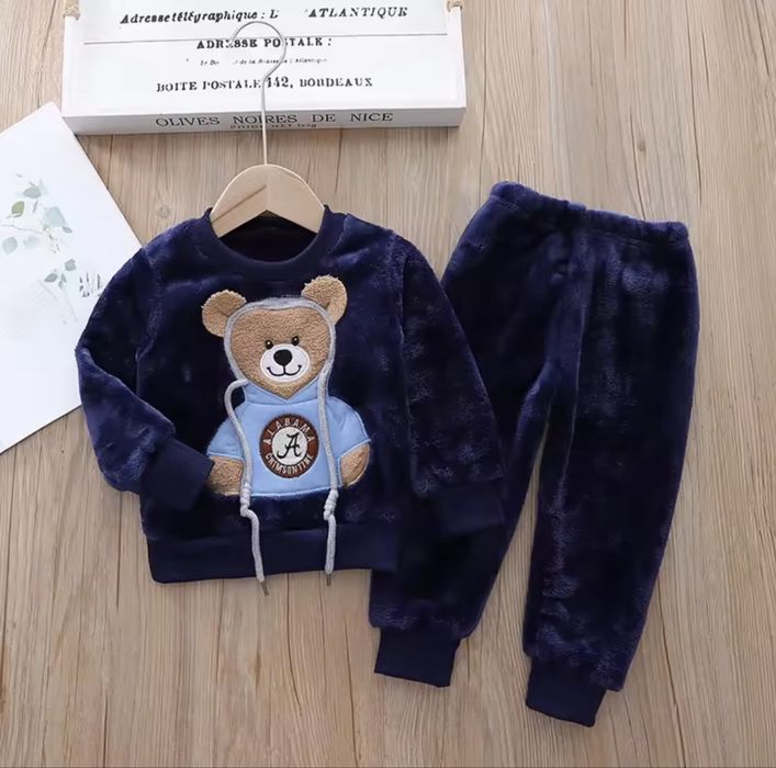 Bebê menino conjuntos de inverno jaqueta com capuz de pelúcia